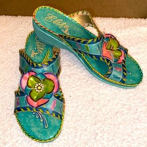 Corky’s Elite Slide Sandals 9M Gorgeous Color